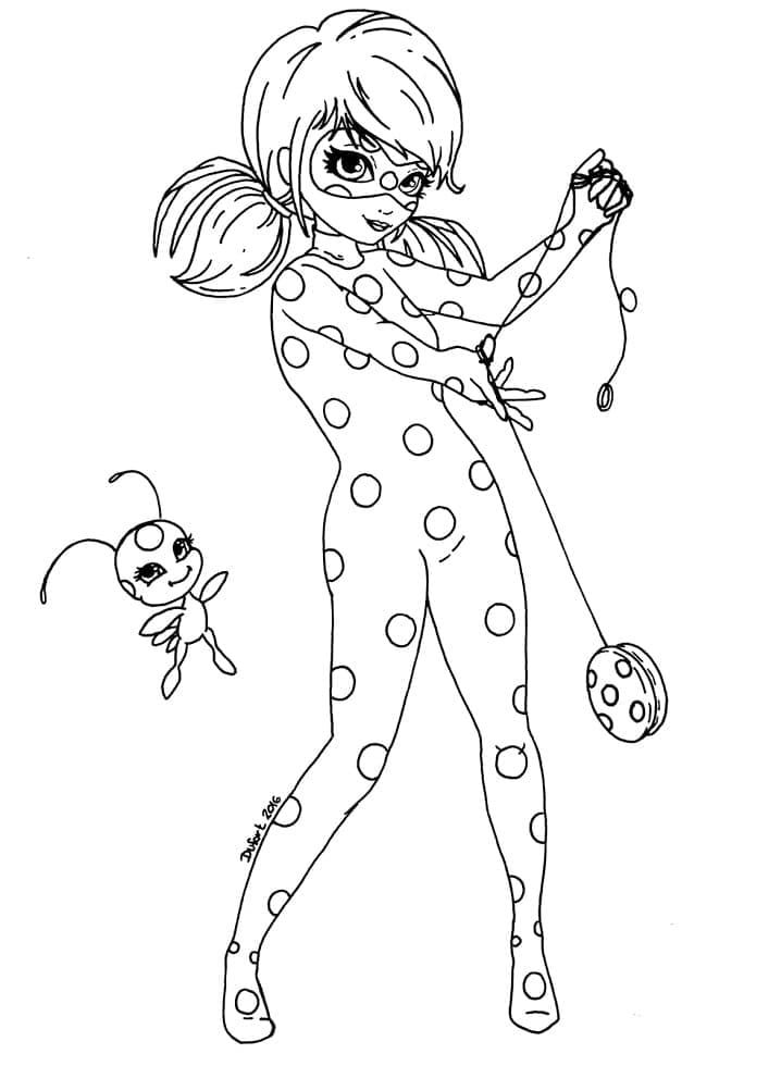 Ladybug Miraculous fargeleggingsside