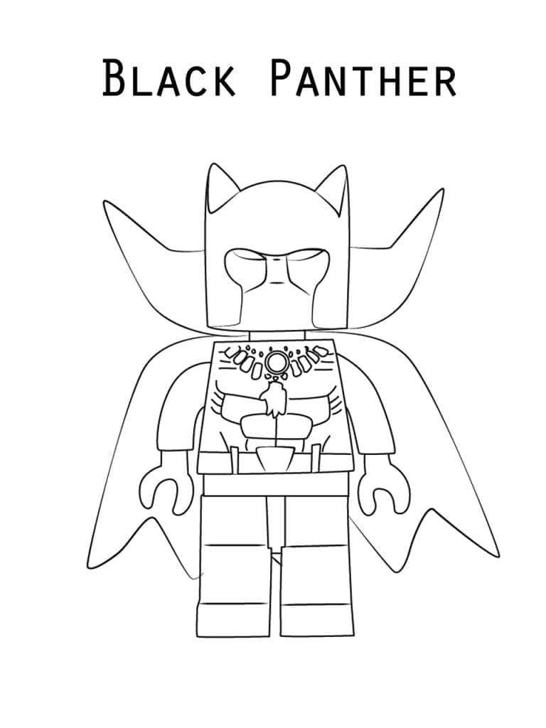 Lego Black Panther fargelegging