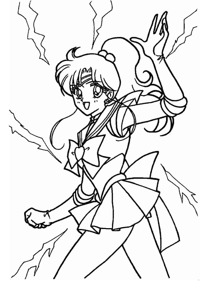 Makoto Kino Sailor Jupiter fargelegging