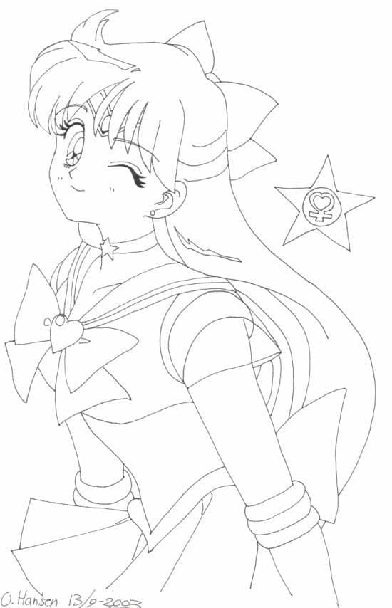 Minako Aino Sailor Venus fargeleggingsside