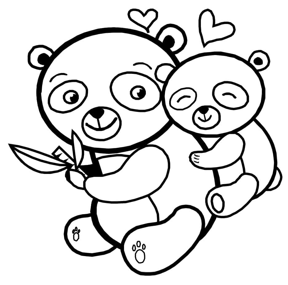 Mor Med Pandababy fargelegging