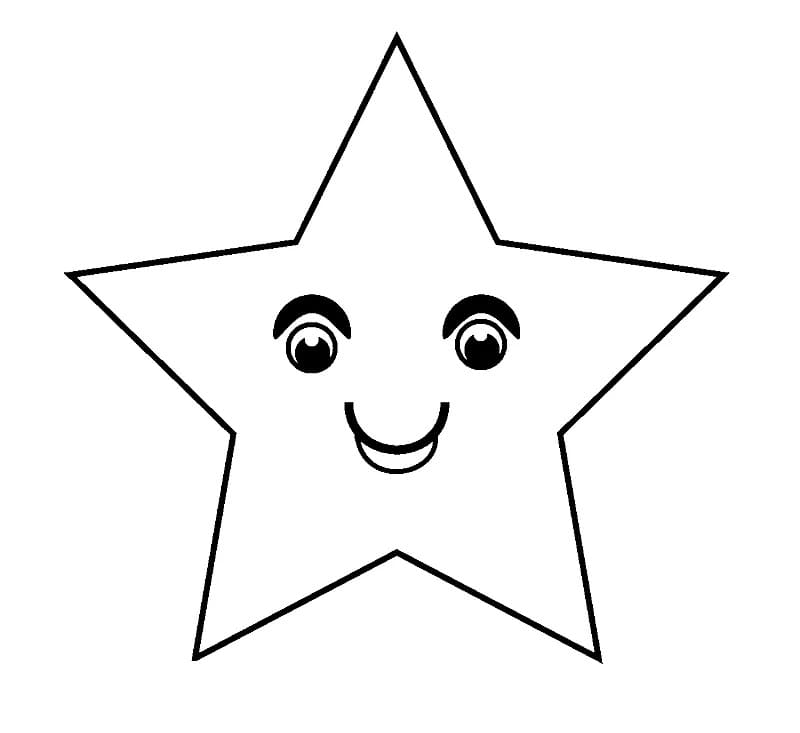 Morsom Pentagram-Stjerne fargeleggingsside