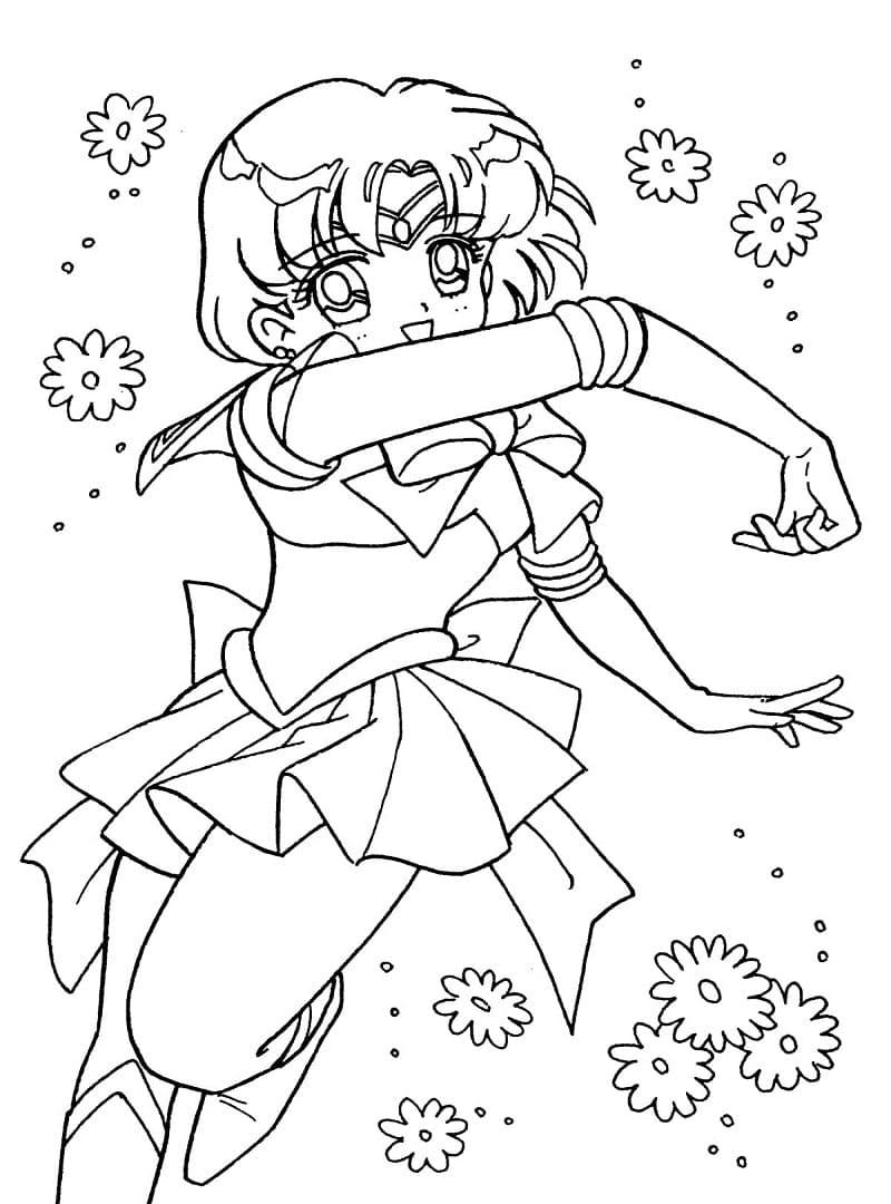 Sailor Mercury fargeleggingsside