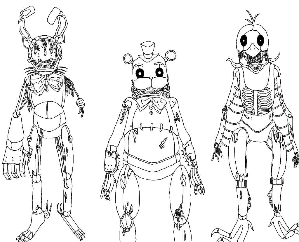 Skummel Animatronics fargelegging