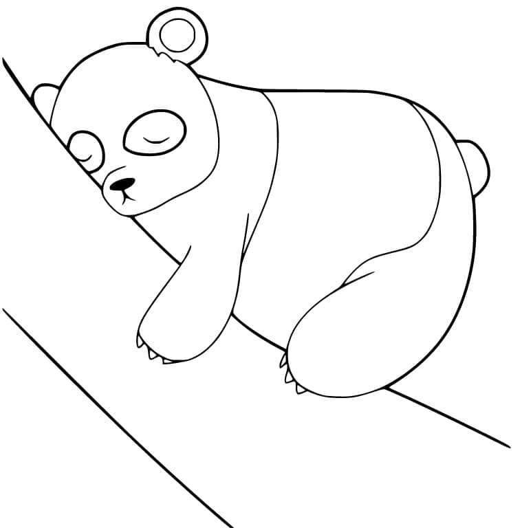 Sovende Panda fargelegging