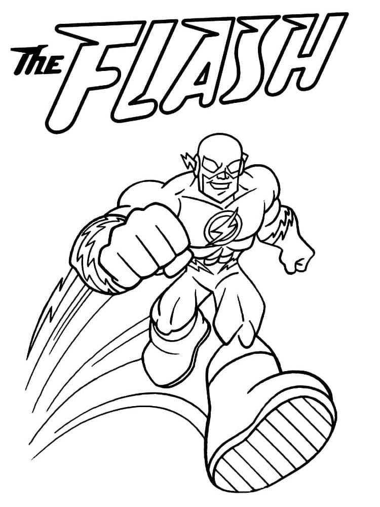 The Flash tegneserien fargelegging