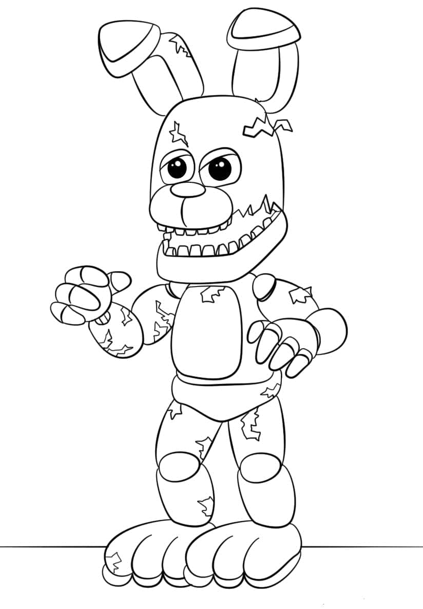 Withered Bonnie Five Nights at Freddy's fargelegging