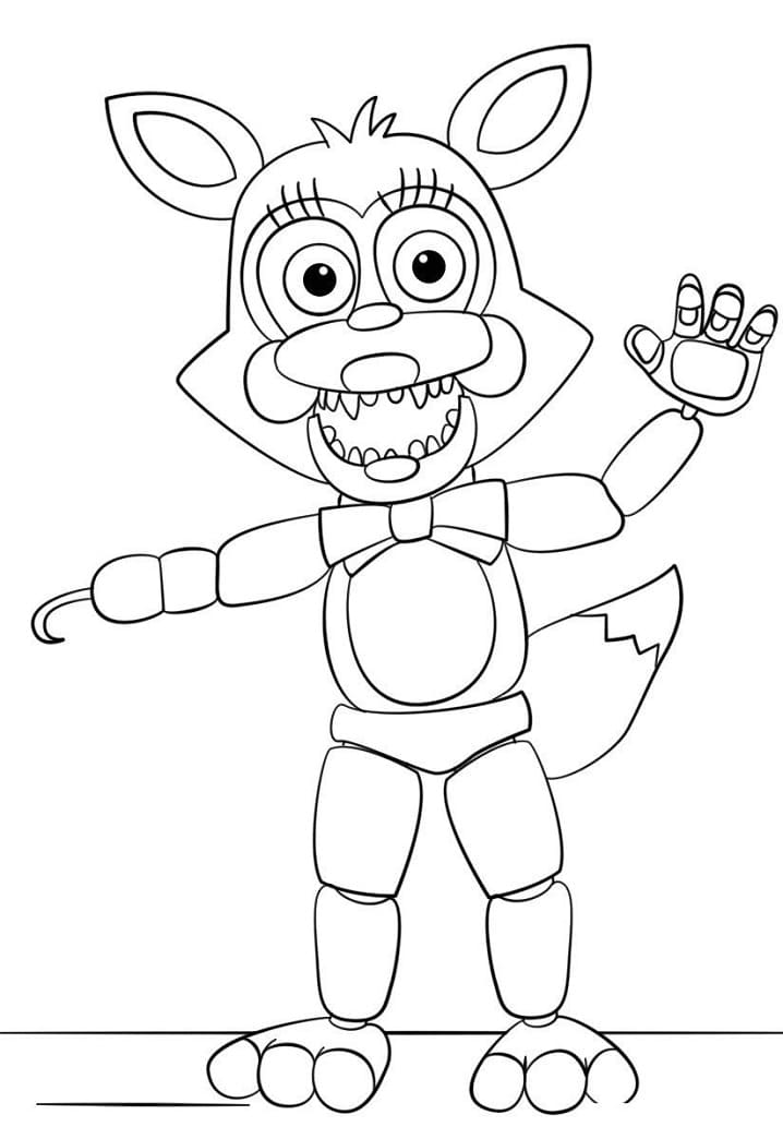 Withered Foxy i Five Nights at Freddy's fargelegging