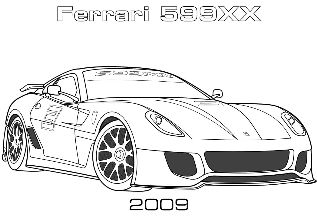 2009 Ferrari 599XX fargeleggingsside