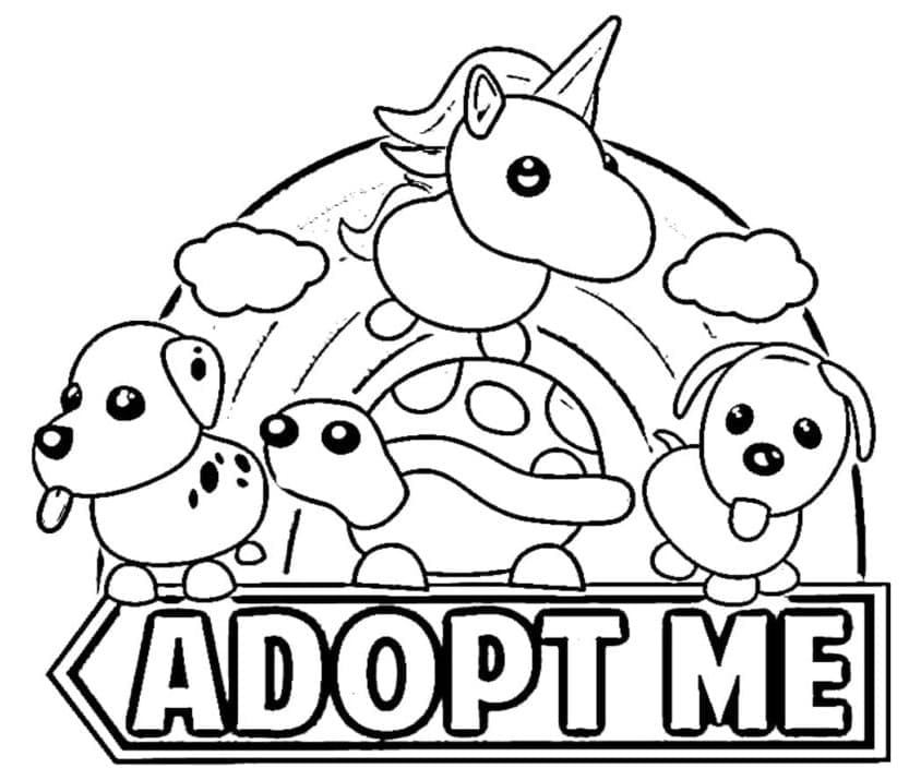 Adopter Meg For Barn fargeleggingsside
