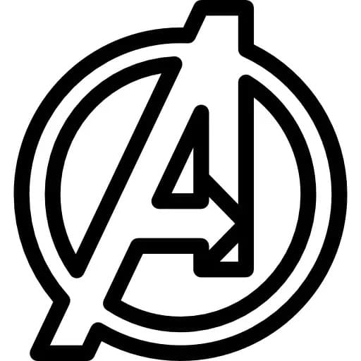 Avengers Symbol fargelegging