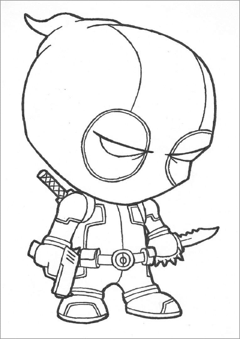 Chibi Deadpool fargelegging