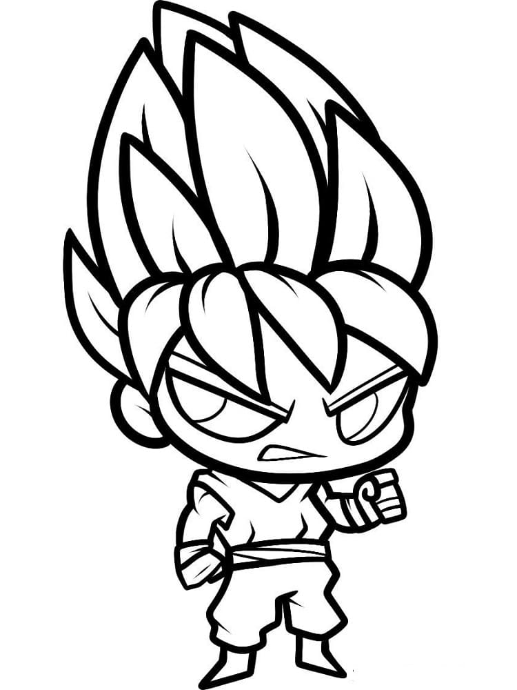 Chibi Goku fargelegging
