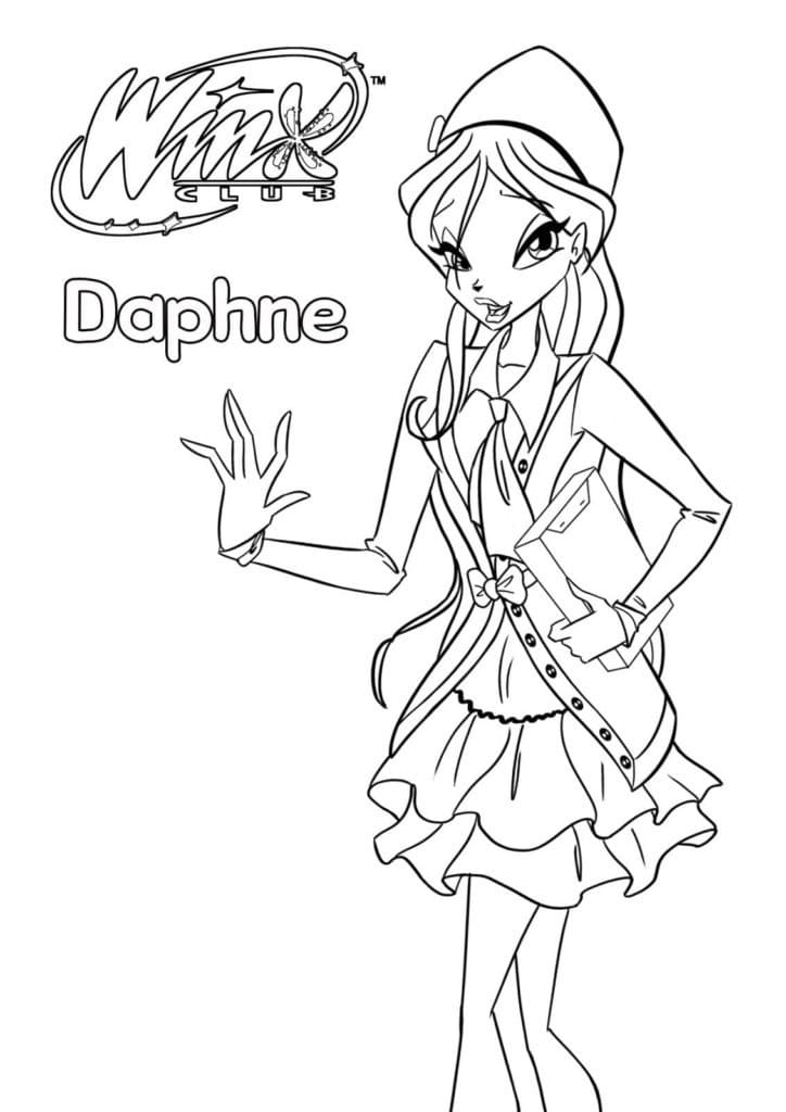 Daphne fargeleggingsside