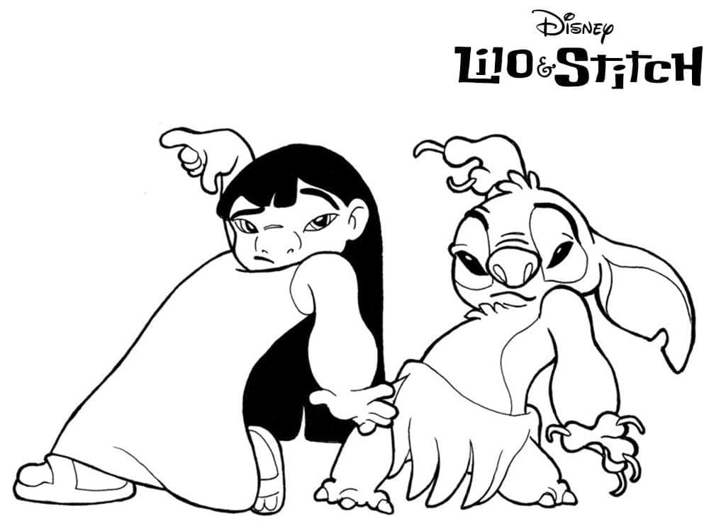 Disney Lilo and Stitch fargeleggingsside