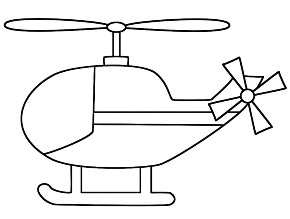 Enkelt helikopter fargelegging