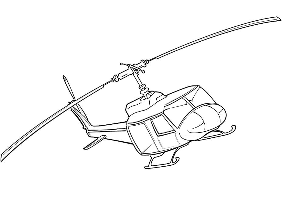 Et helikopter fargelegging