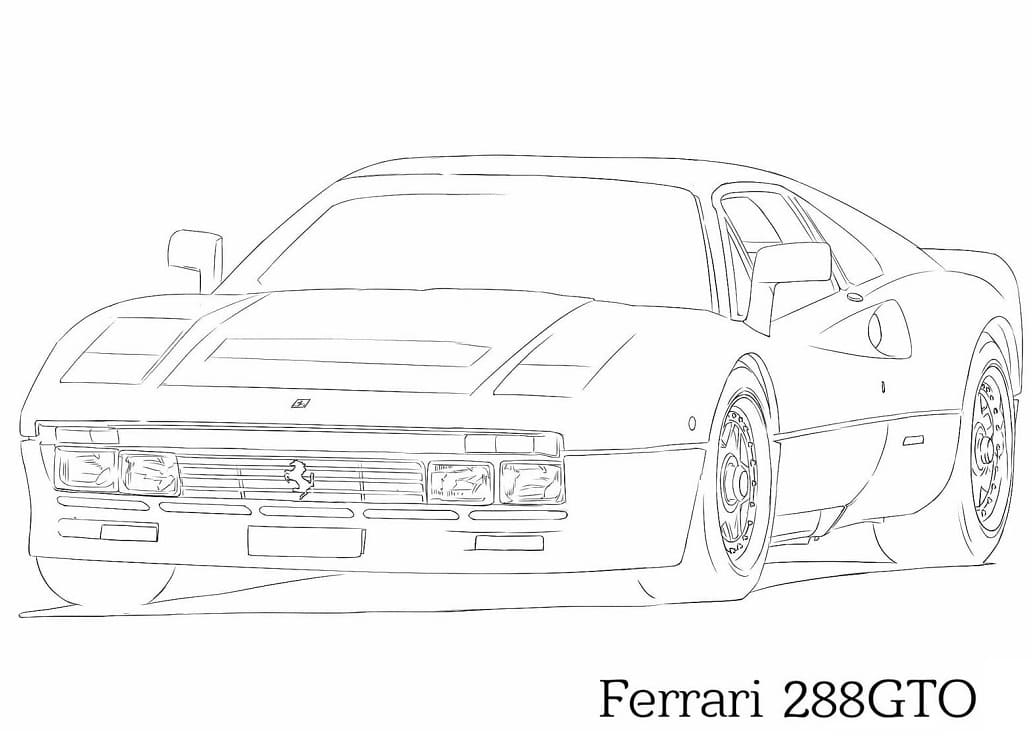 Ferrari 288 GTO fargelegging