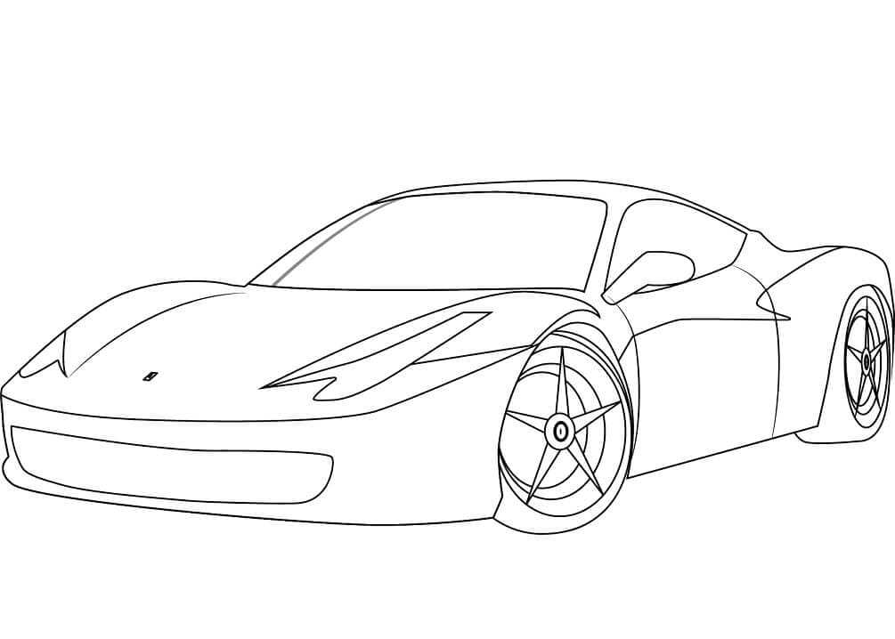 Ferrari 458 fargeleggingsside