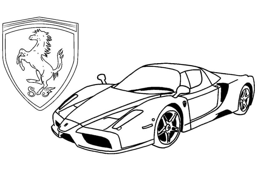 Ferrari Utskrivbar fargelegging