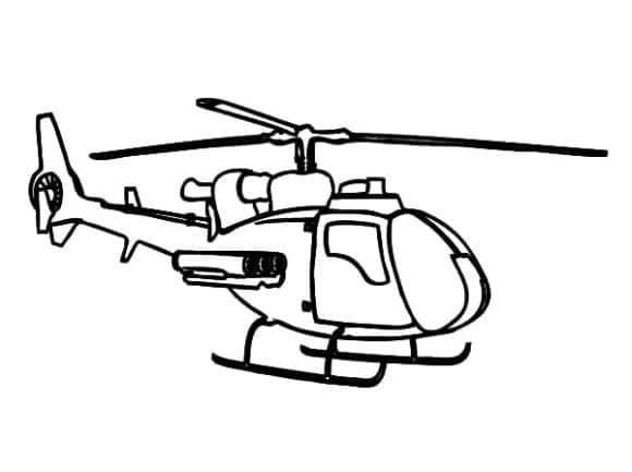 Gratis utskrivbart helikopter fargelegging