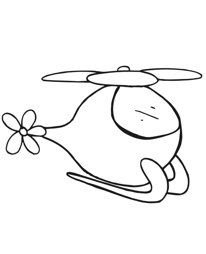 Helikopter for barn gratis fargelegging