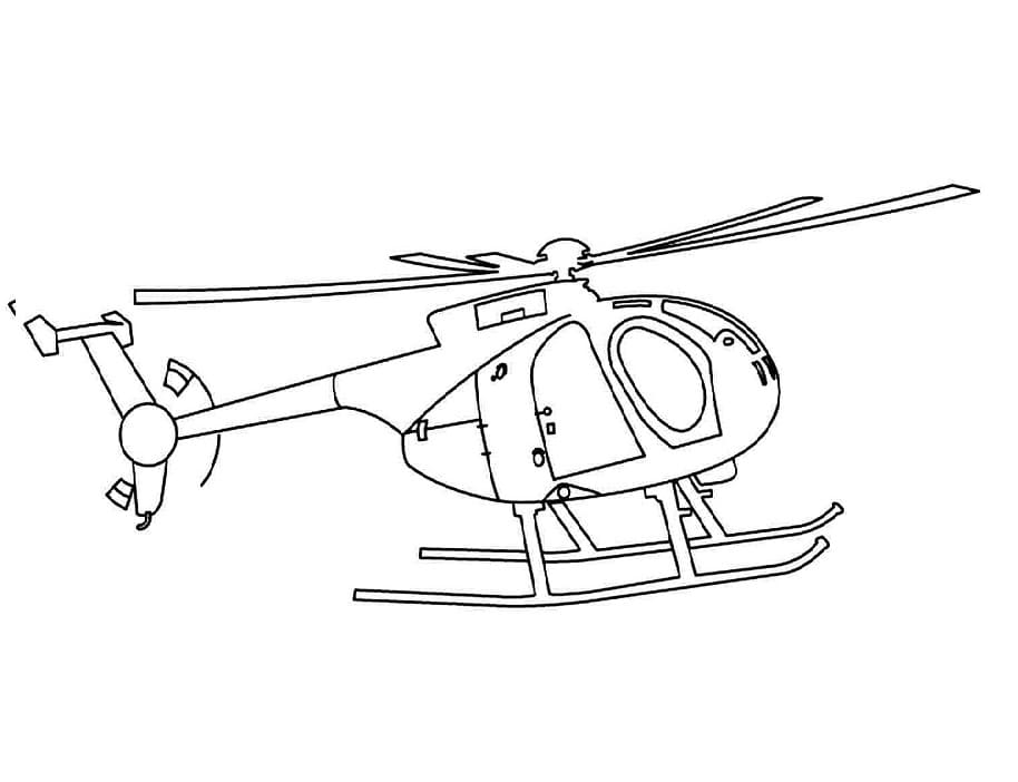 Helikopter gratis for barn fargelegging