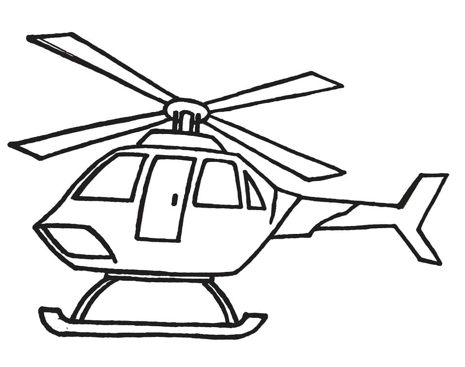 Helikopterbilde fargelegging