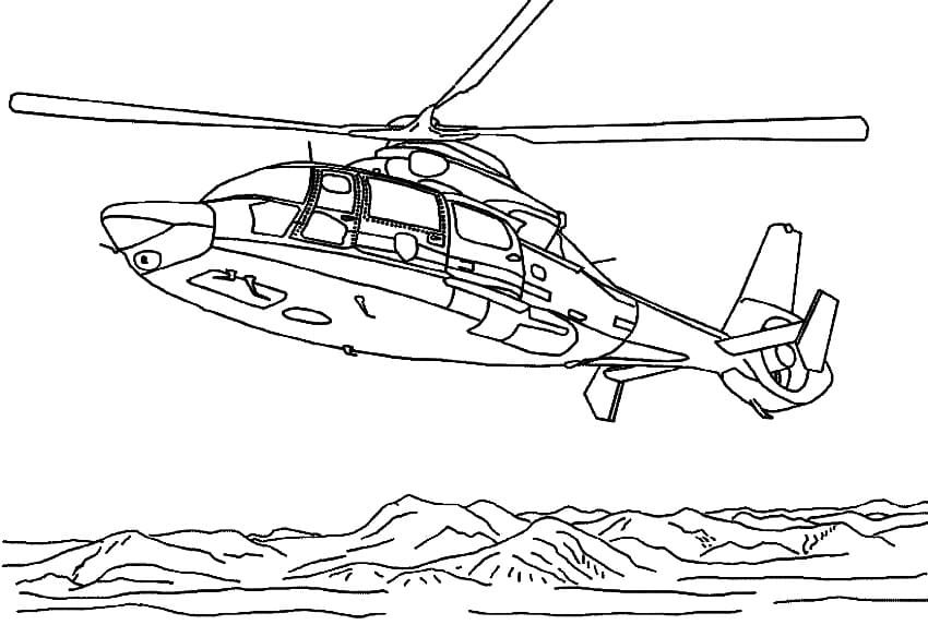 Helikopterfri Utskrivbar fargelegging