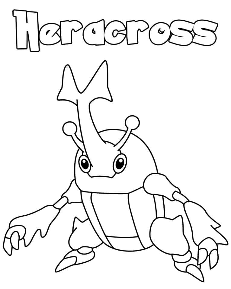 Heracross Pokemon fargelegging