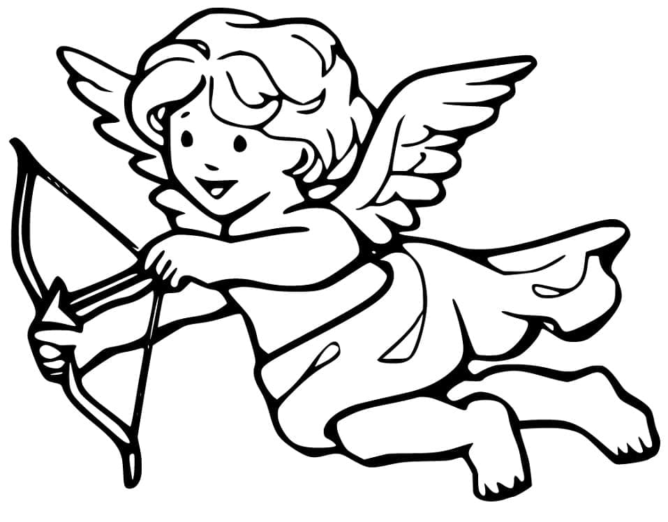 Jente Cupido fargelegging