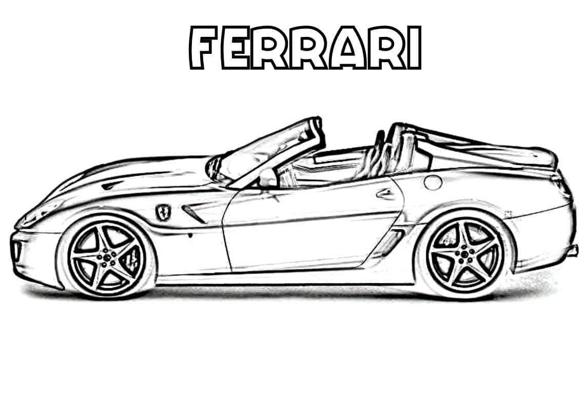 Kjempebra Ferrari fargeleggingsside