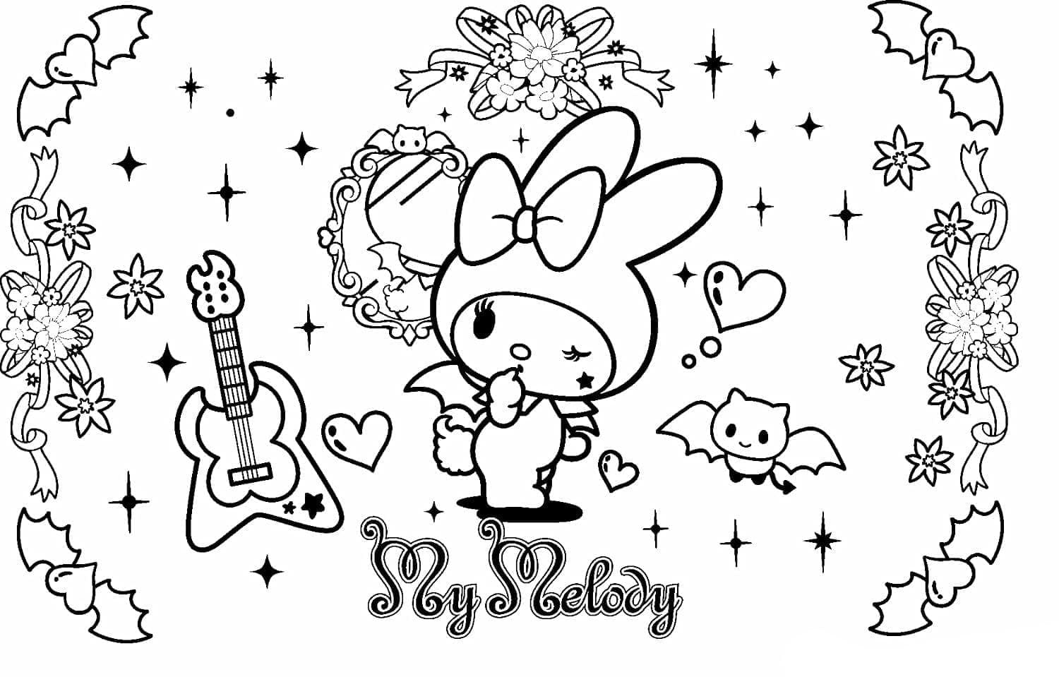 My Melody for barn fargeleggingsside