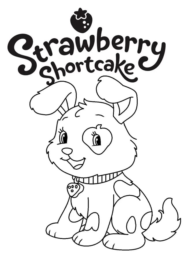 Pupcake fra Strawberry Shortcake fargelegging