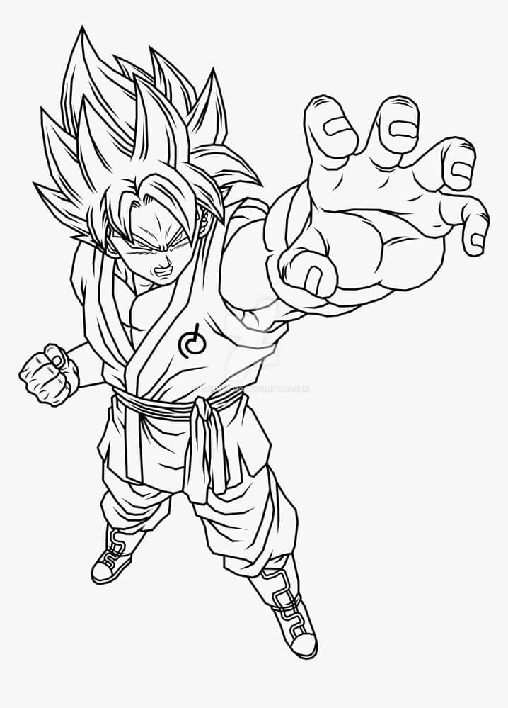 Super Saiyan Goku fargelegging
