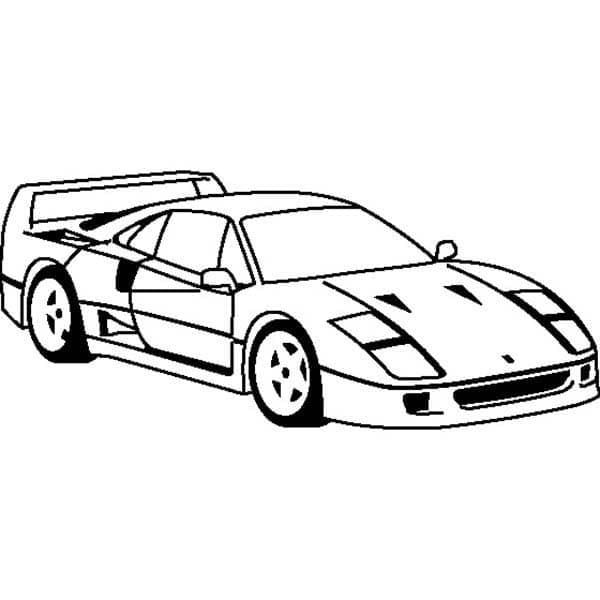Utskrivbar Ferrari-bil fargeleggingsside