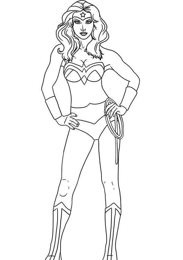 Wonder Woman i Tegneserier fargelegging