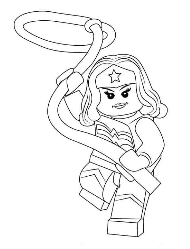 Wonder Woman Lego fargelegging