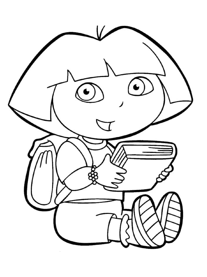 Dora og en Bok fargelegging