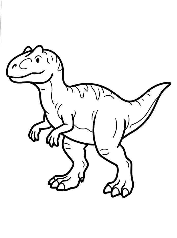 Allosaurus bilde gratis fargeleggingsside