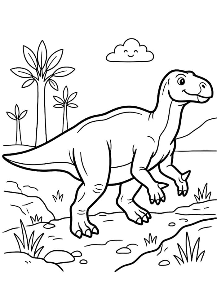 Iguanodon fargeleggingsside
