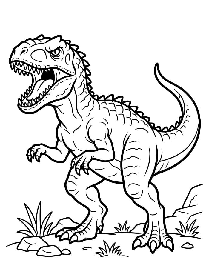 Indominus Rex fargeleggingsside