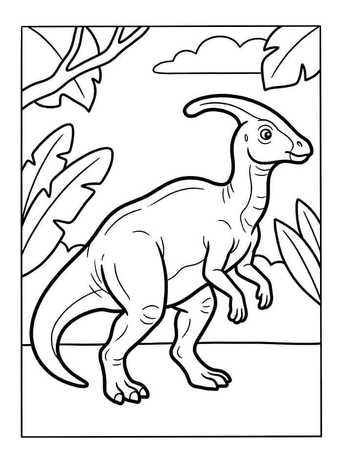Parasaurolophus fargeleggingsside