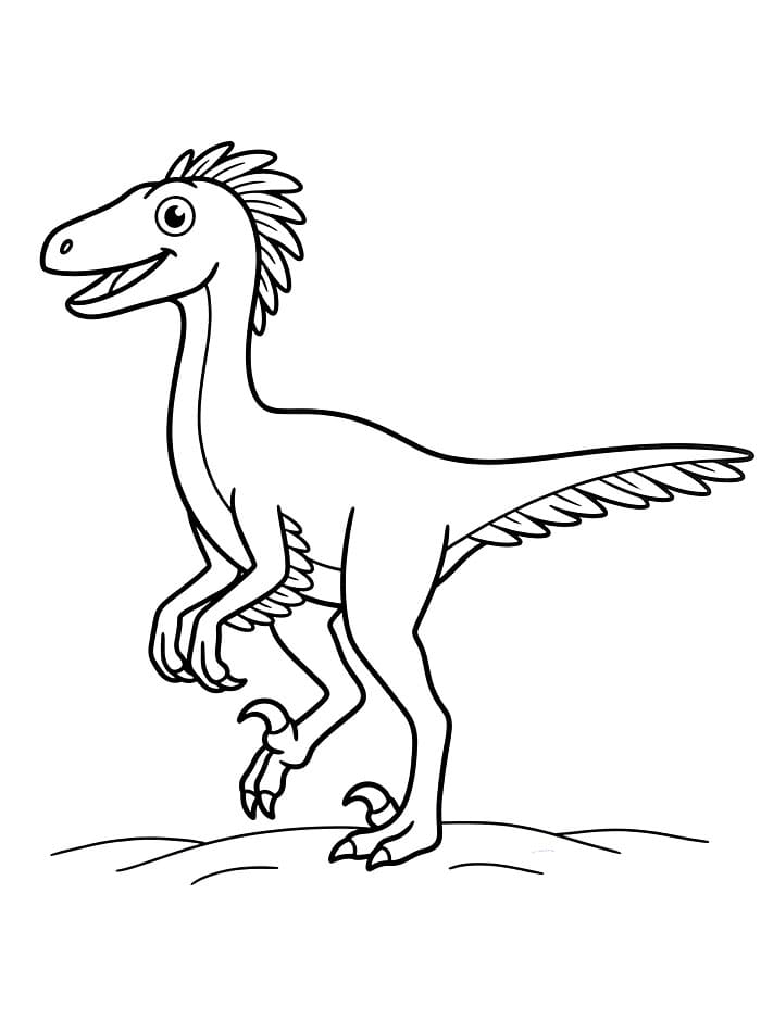 Troodon fargeleggingsside