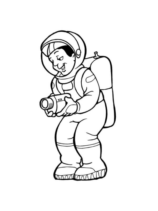 Astronautens Spesielle Enhet fargeleggingsside