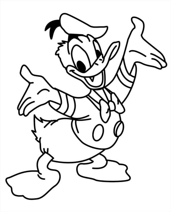 Glad Donald Duck fargelegging