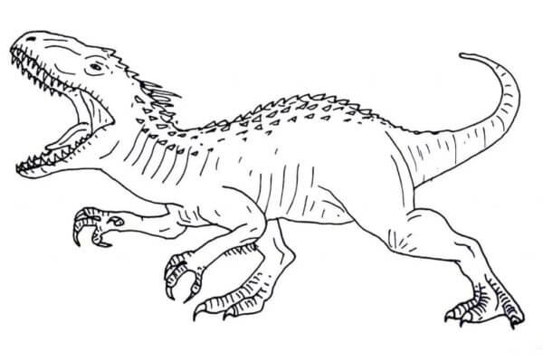 Grusom T–Rex fargeleggingsside