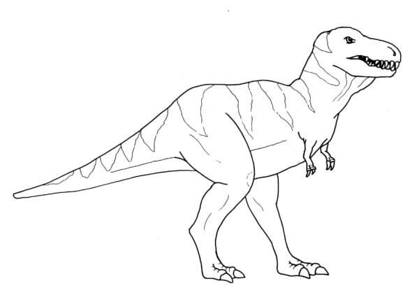 Heftig Tyrannosaurus Rex fargeleggingsside