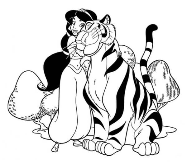 Jasmine Klemmer En Glad Tiger fargelegging