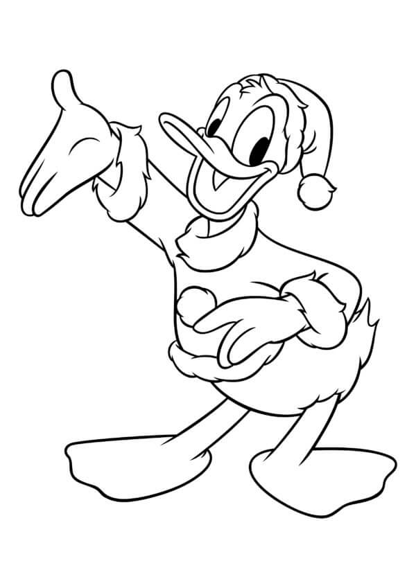 Jule Donald Duck fargeleggingsside